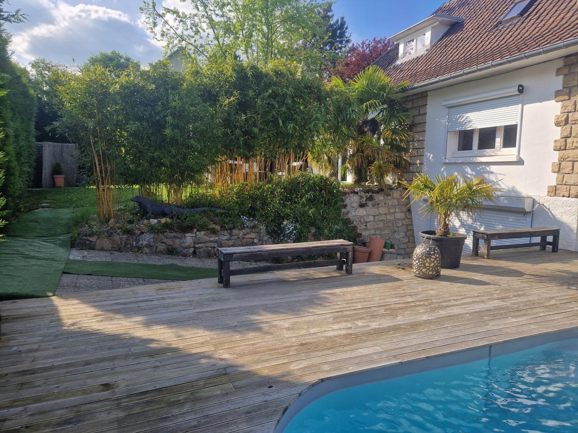 La Serenite Balinaise, Chambre Et Sdb Privee, Jardin , Piscine Et Jacuzzi En Saison, Pres De Chantilly, Parc Asterix Et Cdg Et Paris En 20' Orry-La-Ville Kültér fotó