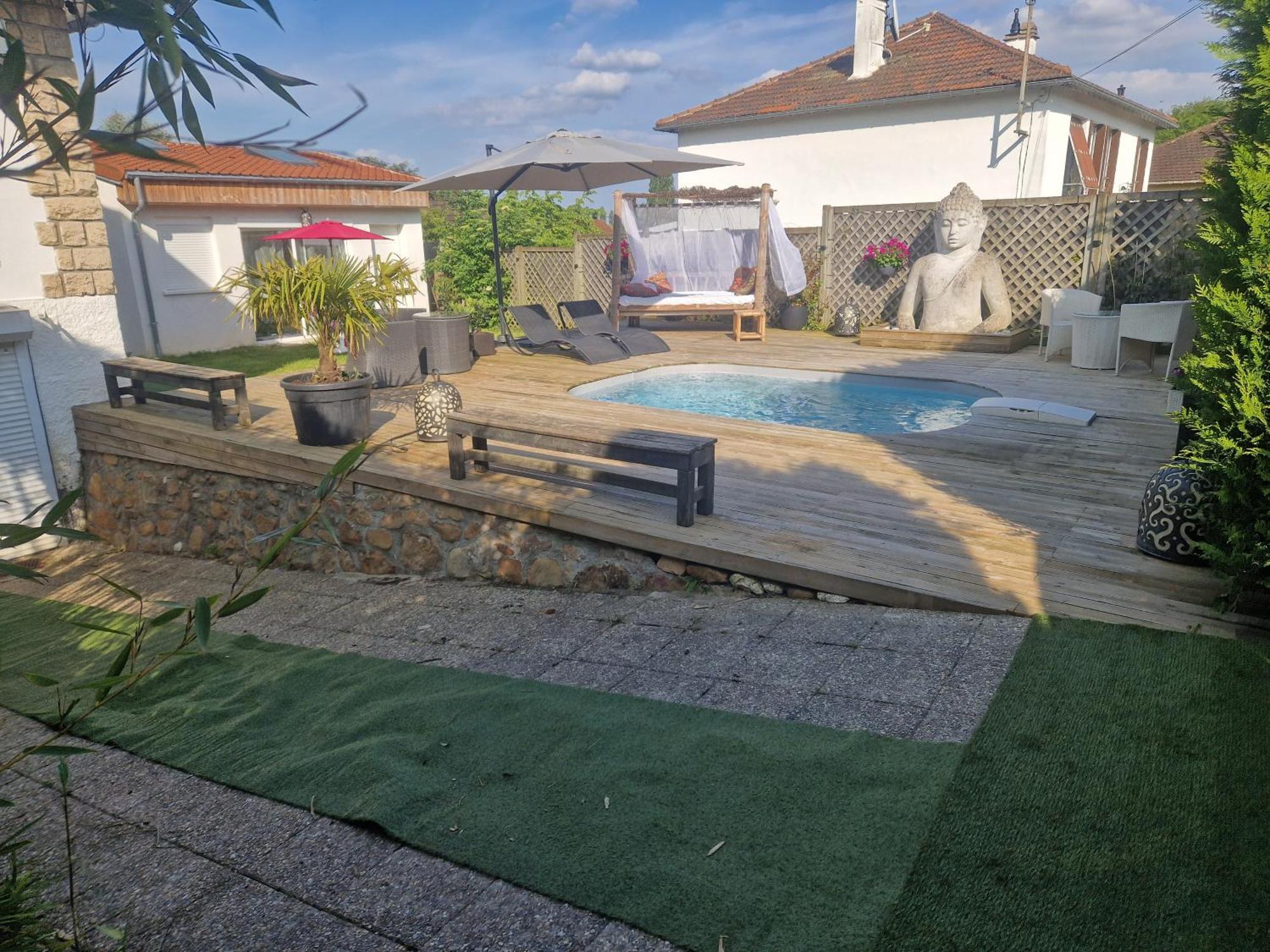 La Serenite Balinaise, Chambre Et Sdb Privee, Jardin , Piscine Et Jacuzzi En Saison, Pres De Chantilly, Parc Asterix Et Cdg Et Paris En 20' Orry-La-Ville Kültér fotó