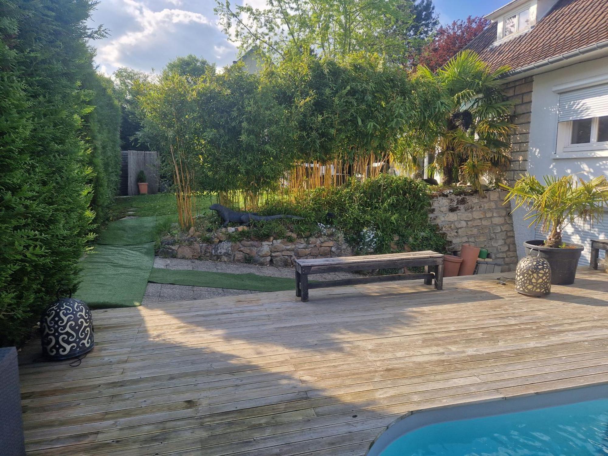 La Serenite Balinaise, Chambre Et Sdb Privee, Jardin , Piscine Et Jacuzzi En Saison, Pres De Chantilly, Parc Asterix Et Cdg Et Paris En 20' Orry-La-Ville Kültér fotó